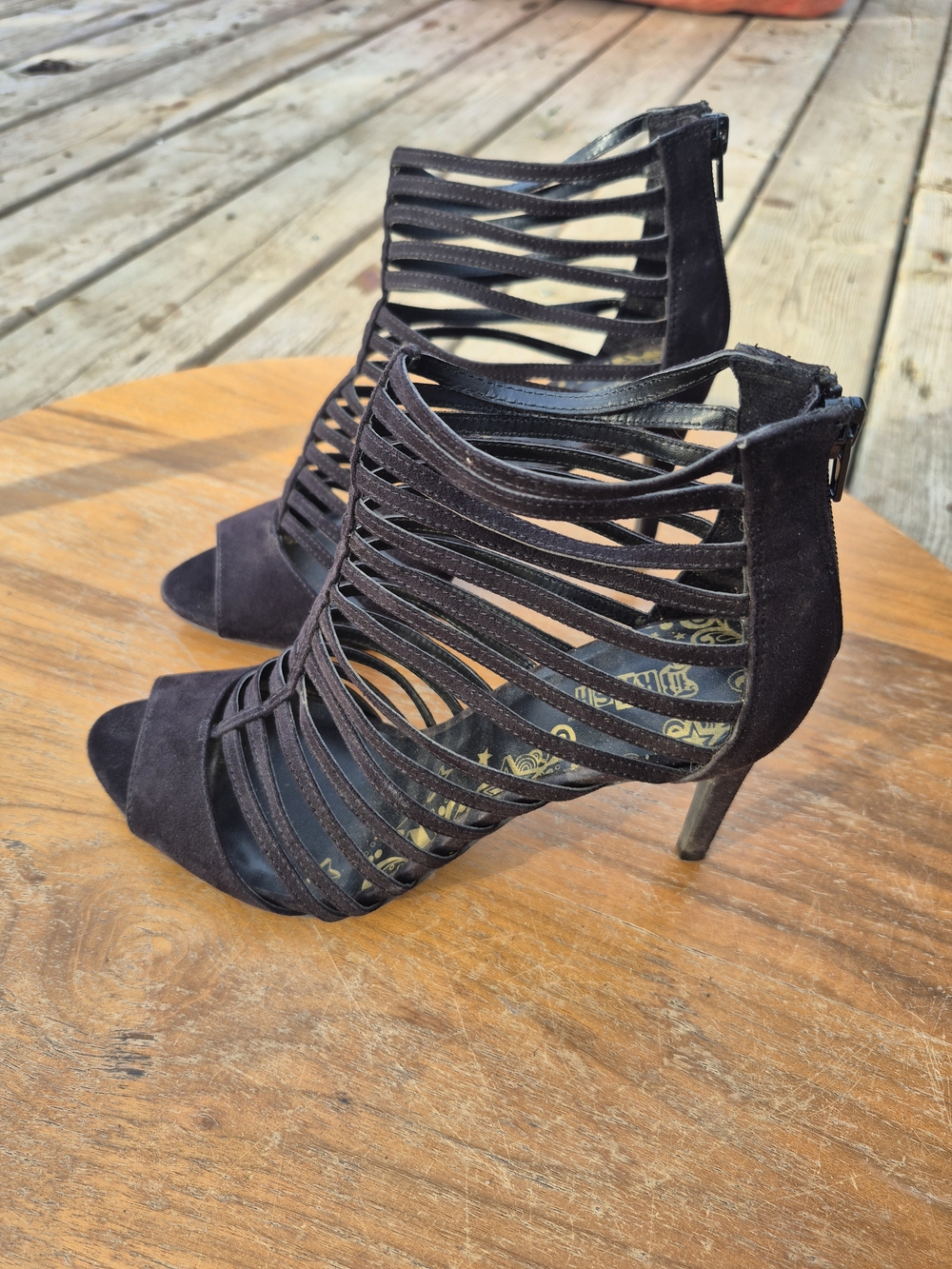 Brash Women’s Strappy High Heel Sandals in Black Size 8.5